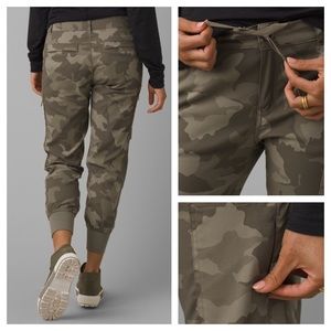 Prana Sky Canyon Joggers Sage Camo Jogger Hiking Outdoor Drawstring Cargo Pants